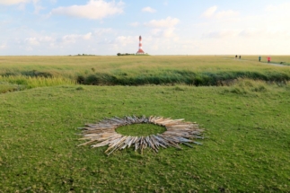 Landart mit Treibgut Westerhever