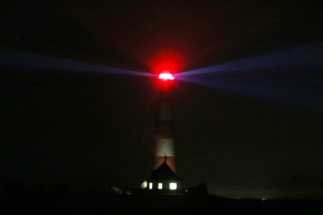 Leuchtturm Westerhver nachts